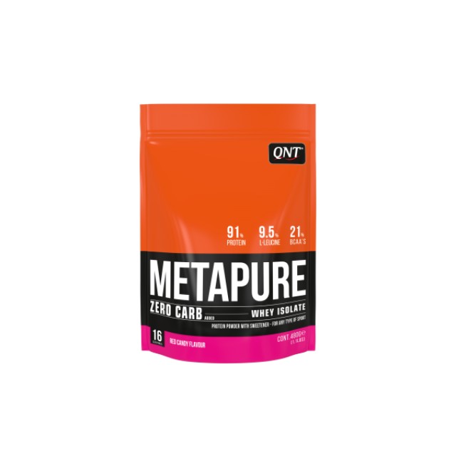 QNT Metapure Zero Carb Whey Isolate Protein Powder Red Candy 480gr