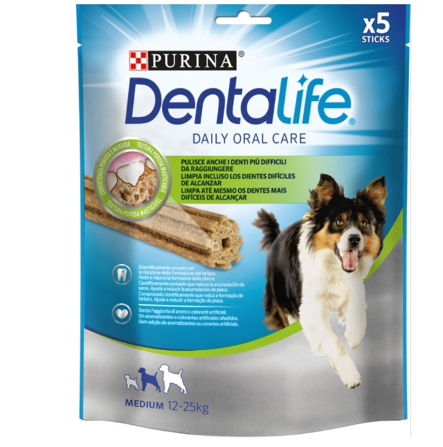 Purina Dentalife Oral Care Για Σκύλους Μεσαίου Μεγέθους (12-25 Kg) 5 Sticks 115gr