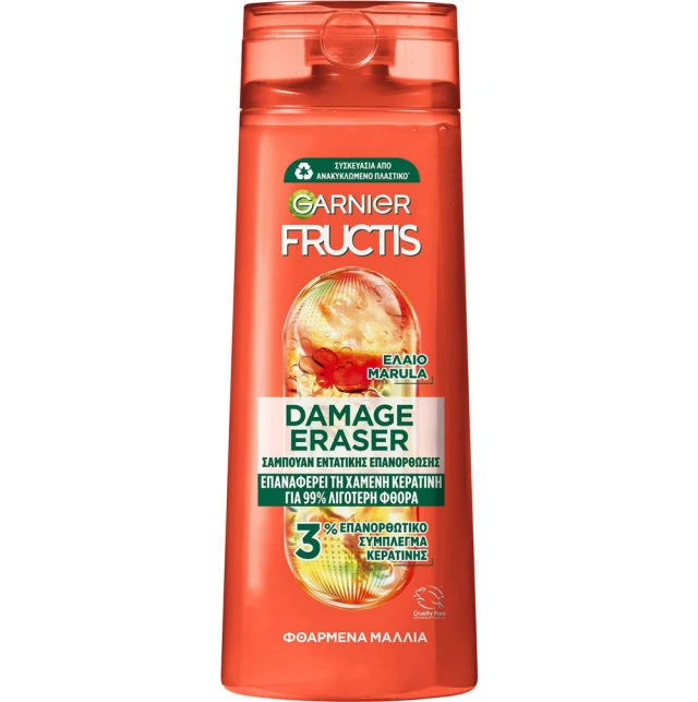 Garnier Fructis Damage Eraser Shampoo 400ml Smilepharmacy.gr