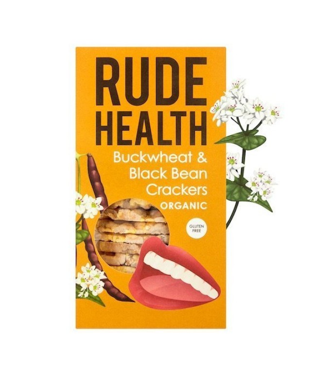 Am Health Rude Health Κράκερ με Φαγόπυρο κ Μαύρα Φασόλια 120gr