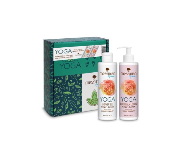 Messinian Spa Yoga Set Ginger-Lemon Αφρόλουτρο 300ml & Γαλάκτωμα Σώματος 300ml