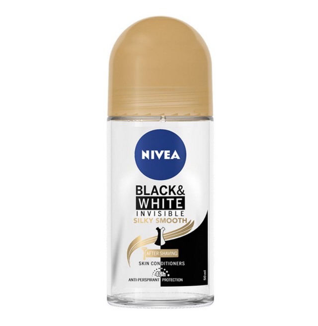 NIVEA Deo Black & White Silky Smooth Roll-On Γυναικείο 50ml