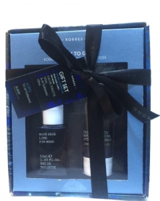 KORRES GIFT SET Με Άρωμα για Άνδρες Blue Sage / Lime / Fir Wood, 50ml & ΔΩΡΟ AfterShave 125ml