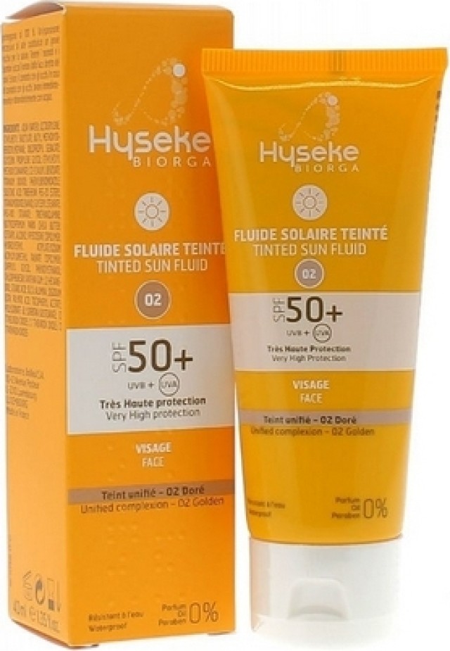 Biorga Hyseke Tinted Sun Fluid Golden SPF50+ 40 ml