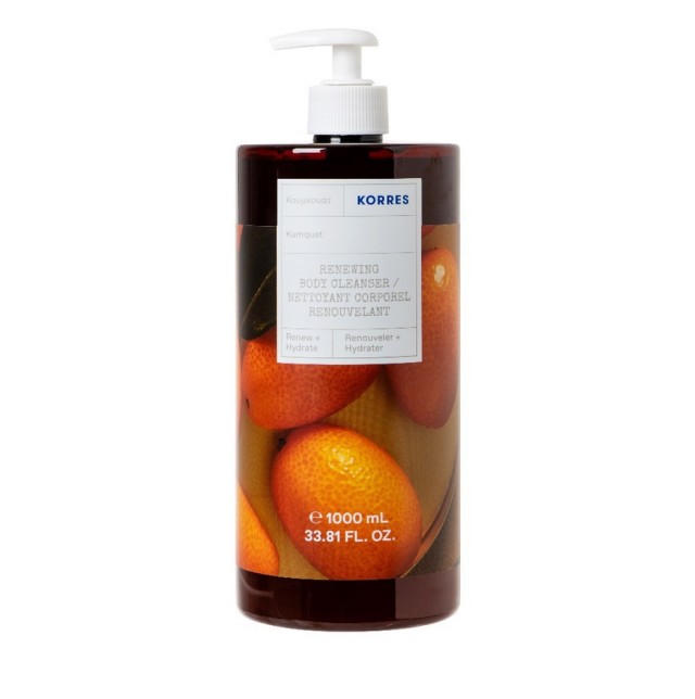 Korres Renewing Body Cleanser Aναζωογονητικό Αφρόλουτρο με Άρωμα Κουμκουάτ 1000ml