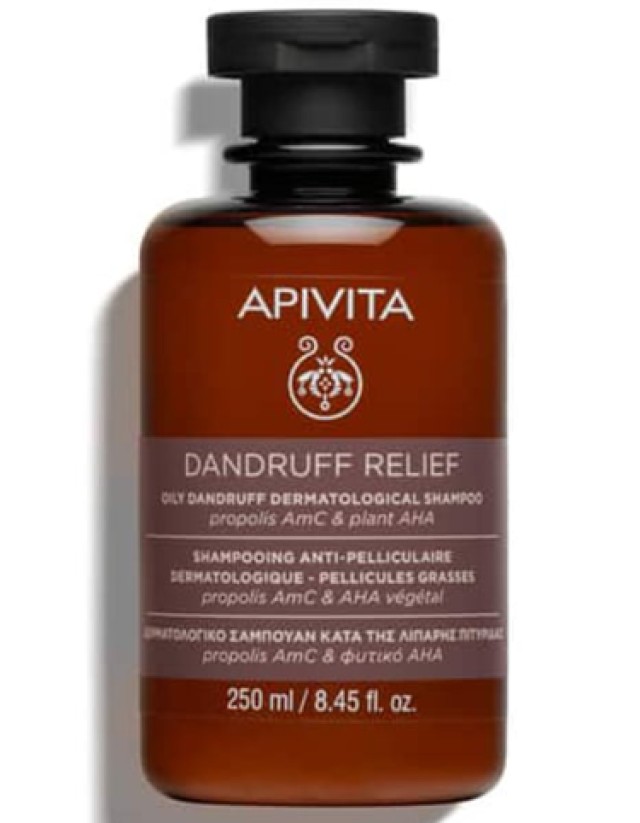 Apivita Σαμπουάν Κατά της Λιπαρης Πιτυριδας Propolis AmC & Φυτικό ΑΗΑ 250ml