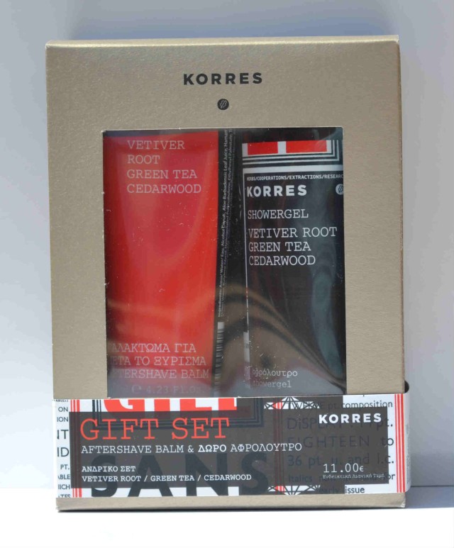 KORRES VETIVER AFTERSHAVE BALM 125ml & ΔΩΡΟ ΑΦΡΟΛΟΥΤΡΟ 250ml
