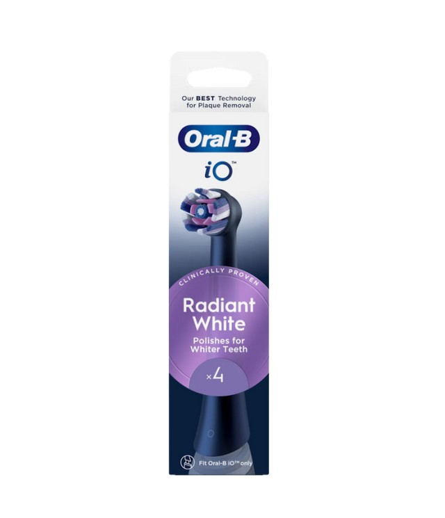 Oral-B iO Radiant White Ανταλλακτικές Κεφαλές 4τμχ