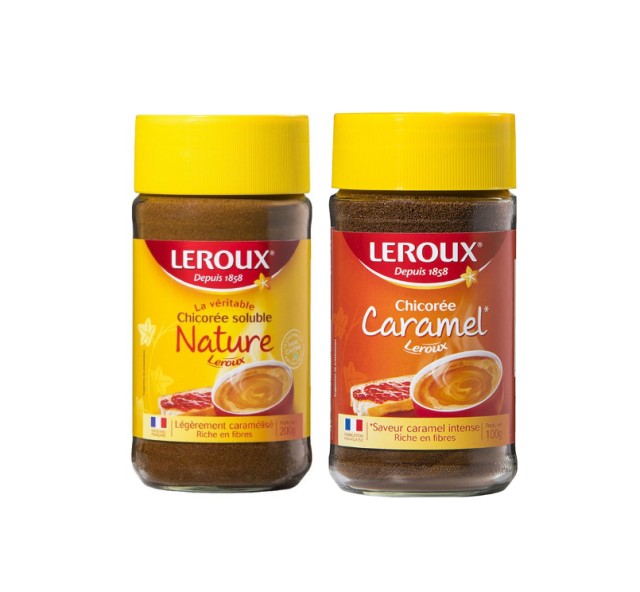 Leroux Chicoree Soluble Nature 100gr + Δώρο Leroux Chicoree Caramel 100gr
