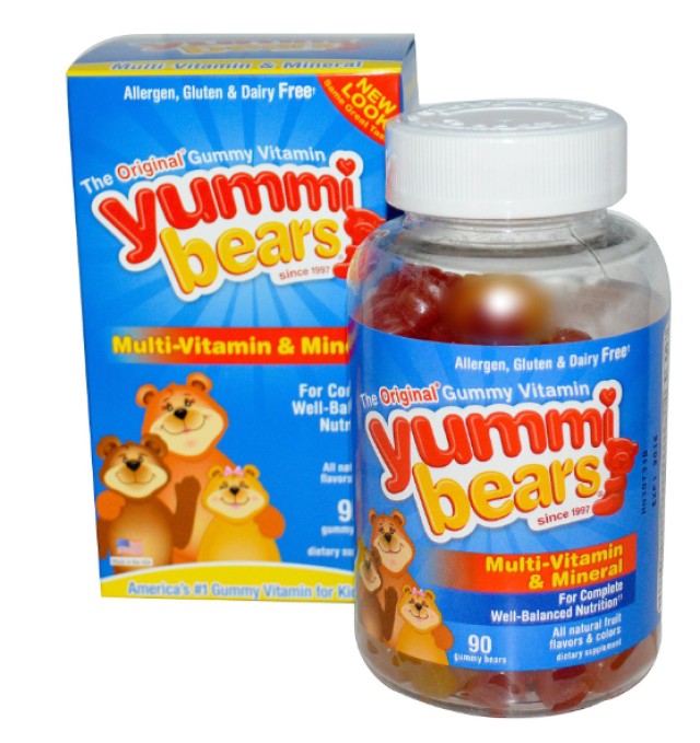 HERO YUMMIE BEARS ζελεδάκια MULTI VITAMINS + MINERALS 90 gummys