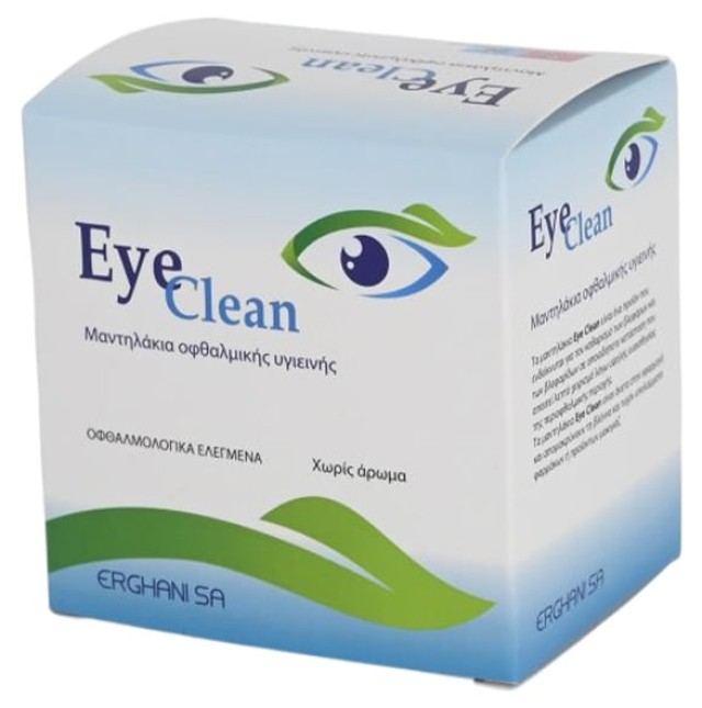 Erghani Eye Clean Μαντηλάκια Οφθαλμικής Υγιεινής 16τμx
