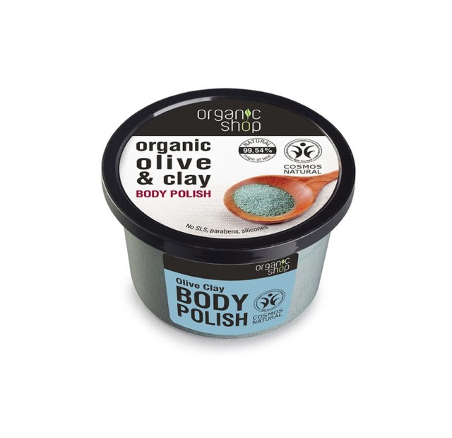 Organic Shop Body Polish Olive Clay Aπολεπιστικό Σώματος 250ml