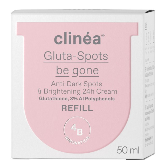 Clinea Gluta-Spots Be Gone Anti-Dark Sport & Brightening 24h Cream Refill 24ωρη Κρέμα Κατά των Κηλίδων & της Υπερμελάγχρωσης 50ml
