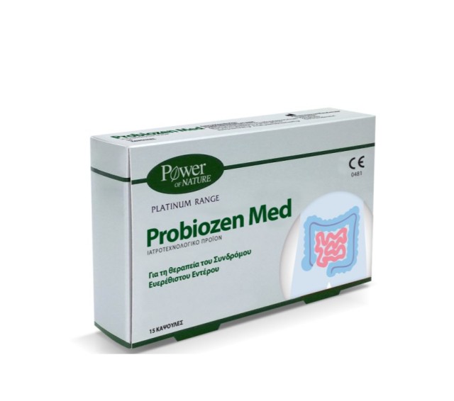 Power Health Platinum Range Probiozen Med Συμπλήρωμα Διατροφής για τη Θεραπεία του Ευερέθιστου Εντέρου 15caps