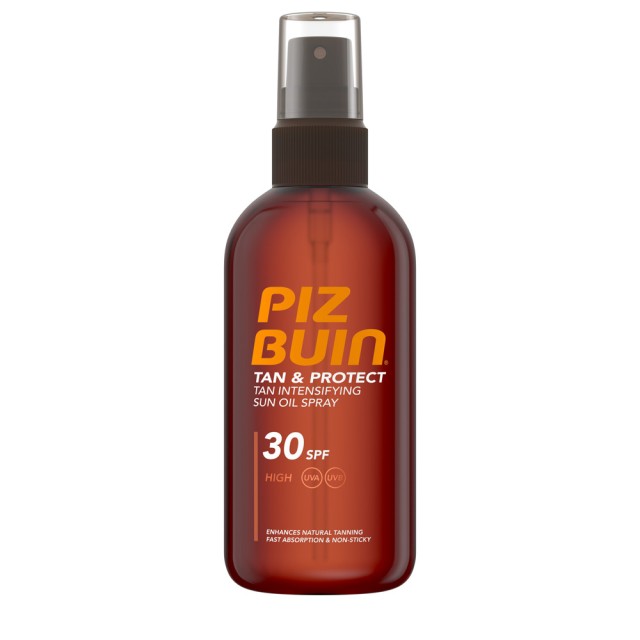 Piz Buin Tan & Protect Sun Oil Spray SPF30 Αντηλιακό Λάδι Υψηλής Προστασίας 150ml
