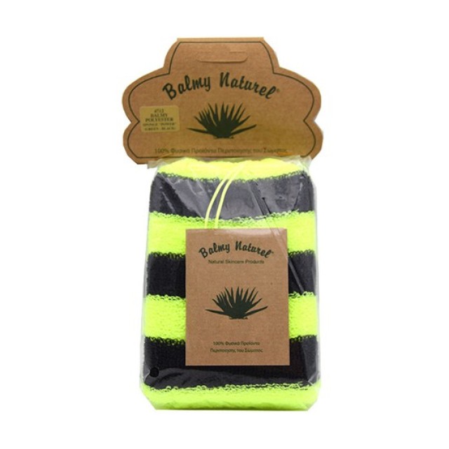 Vican Balmy Naturel Polyester Sponge Σφουγγάρι Μπάνιου Πράσινο-Μαύρο 1τμχ