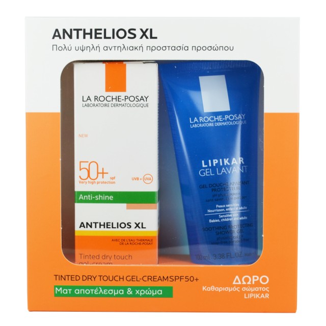 La Roche Posay Promo Pack Anthelios XL Tinted Dry Touch Gel-Cream Anti-Shine SPF50+ 50ml + ΔΩΡΟ Lipikar Gel Lavant 100ml