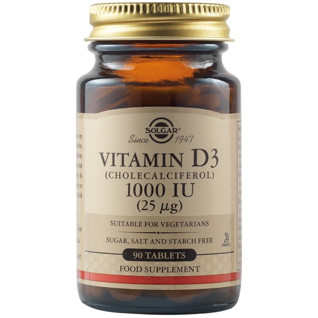 SOLGAR VITAMIN D-3 1000IU 90TAB