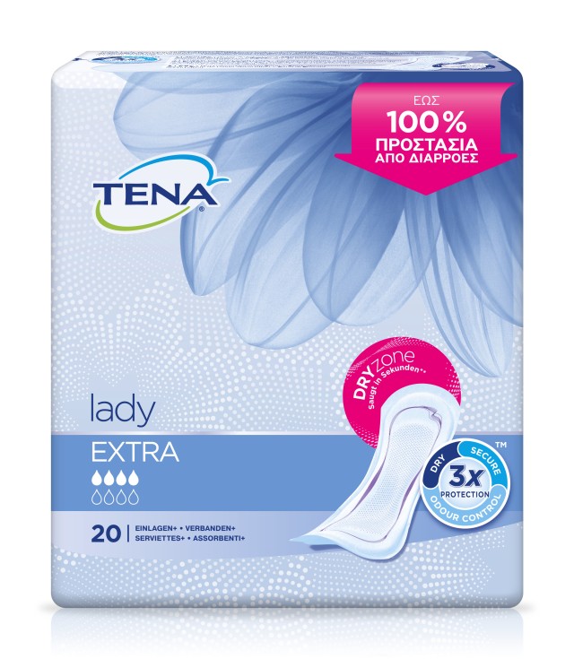 Tena Lady Extra Dryzone Σερβιέτες 20τμχ