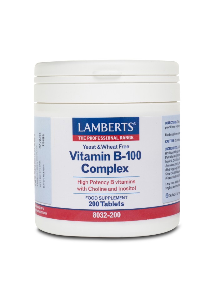 Lamberts Vitamin B-100 Complex 200Tabs