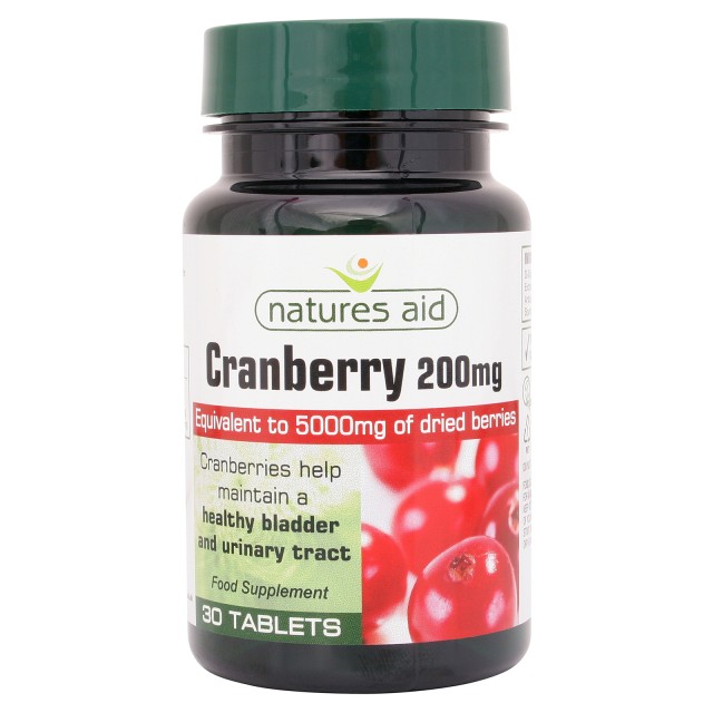NATURES AID Cranberry 200mg 30tabs