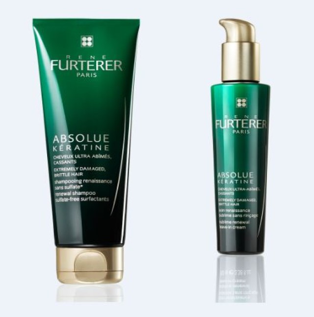 RENE FURTERER Absolue Keratine Shampoo Renaissance 200ml & Absolue Keratine Soin Renaissance Sublime 100ml