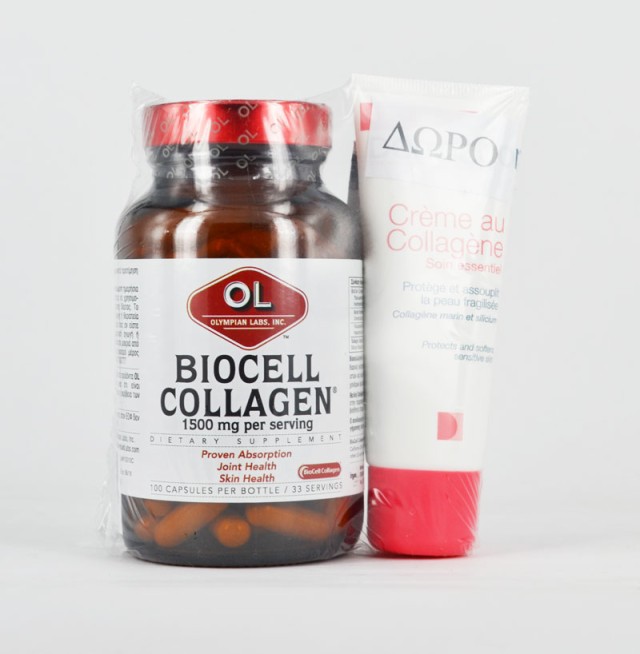 Olympian Labs Biocell Collagen 1500mg 100caps+Dermagor Creme au collagene 40ml