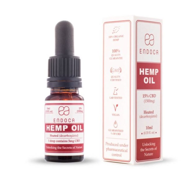 Endoca Raw Hemp oil Capsules 15% CBD 30pieces