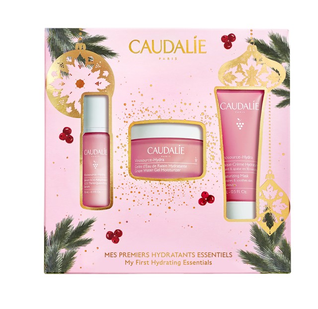Caudalie Set Vinosource-Hydra Hydratante Grape Water Gel Moisturizer 50ml + Δώρο Caudalie Vinosource Serum SOS 10ml + Caudalie Moisturizing Mask 15ml