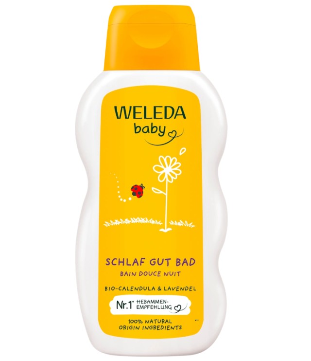 Weleda Baby Good Night Bath Παιδικό Αφρόλουτρο με Καλέντουλα & Λεβάντα 200ml