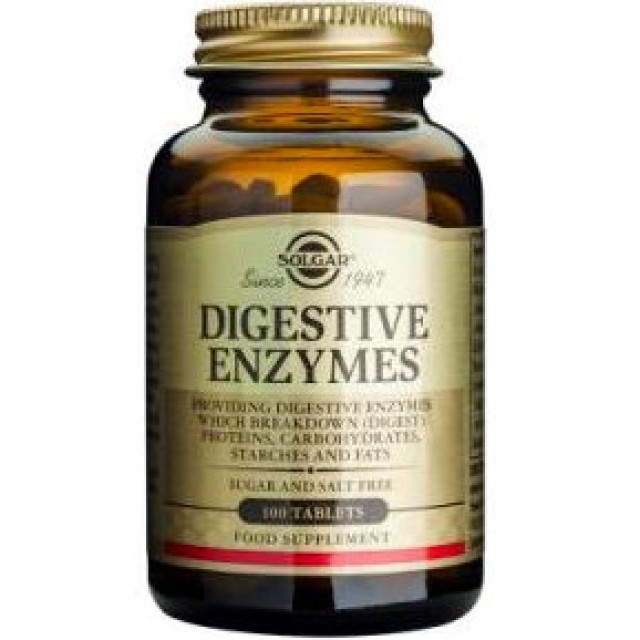 SOLGAR DIGESTIVE ENZYMES 100TAB