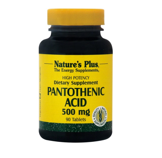 Nature's Plus PANTOTHENIC ACID 500 mg 90 tabs