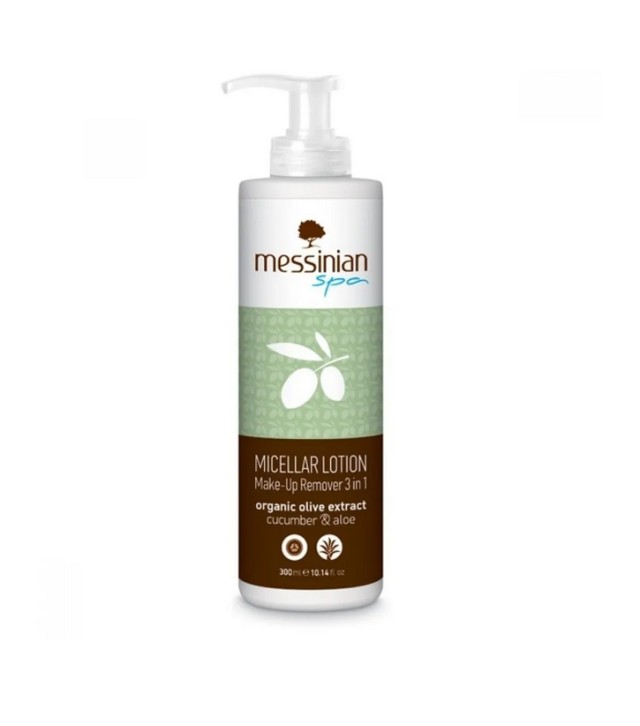 Messinian Spa Micellar Lotion Ντεμακιγιάζ 3 Σε 1 Αγγούρι & Αλόη 300ml