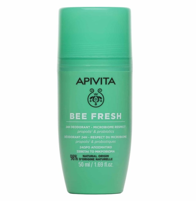 Apivita Bee Fresh Deo Roll On με Πρόπολη & Προβιοτικά 50ml