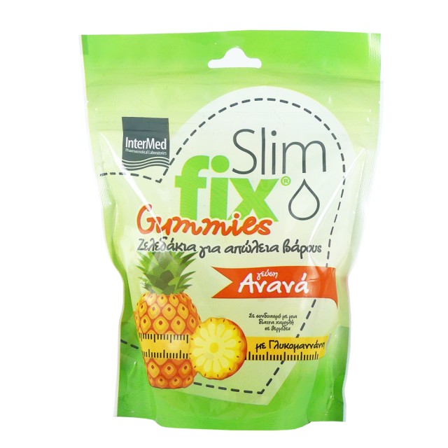 Intermed Slim Fix Pineapple Gummies, (Ζελεδάκια για Απώλεια Βάρους με Γεύση Ανανά), 210gr