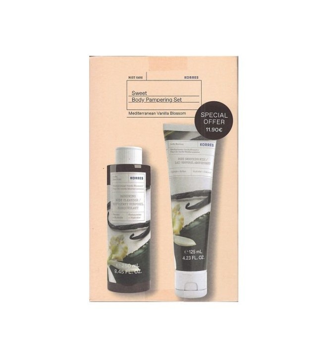 Korres Set Άνθη Βανίλιας Αφρόλουτρο 250ml + Άνθη Βανίλιας Ενυδατικό Γαλάκτωμα Σώματος 125ml