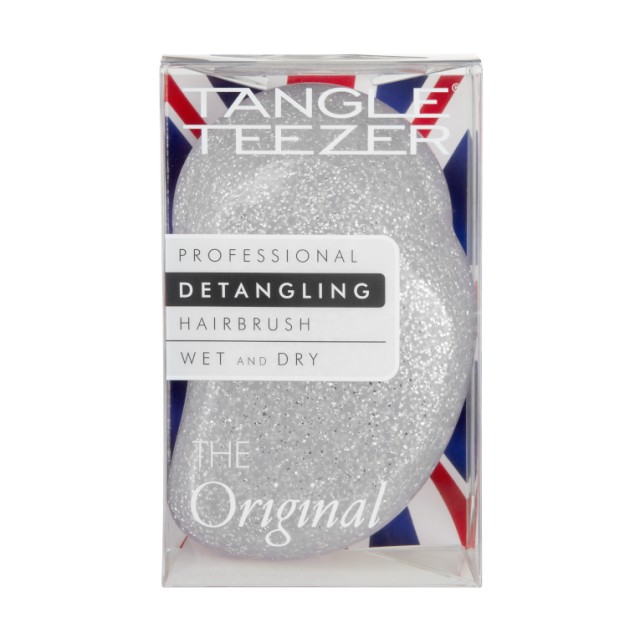 Tangle Teezer Detangling Hairbrush Wet and Dry Original Βούρτσα Μαλλιών Silver Glitter/Lilac 1τμχ