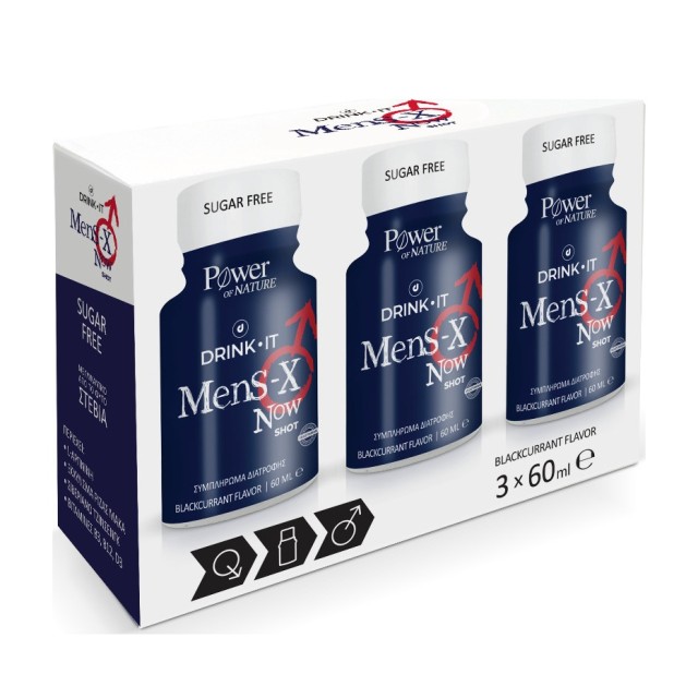 Power Health Drink It Mens-X Now Shot 3x60ml