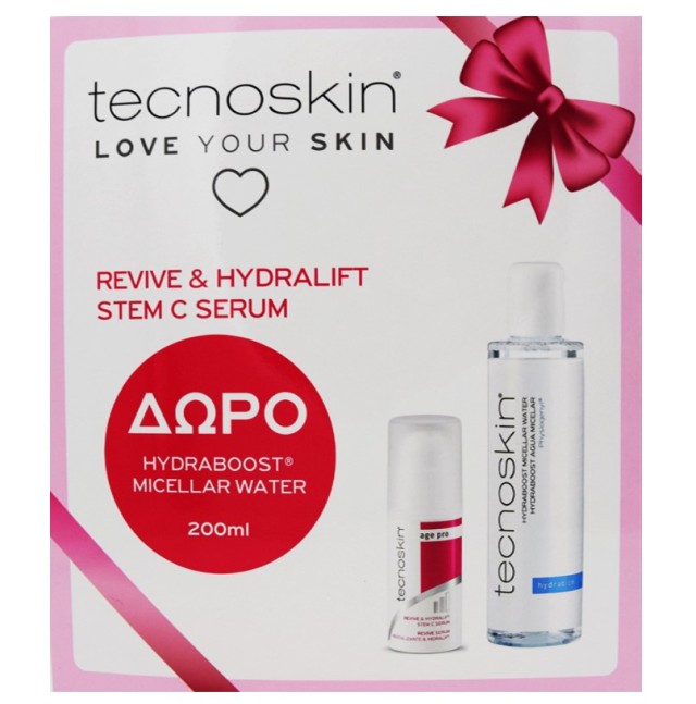 Tecnoskin Set Love Your Skin Revive & Hydralift Stem C Serum Ορός 30ml + Δώρο Hydraboost Micellar Water 200ml