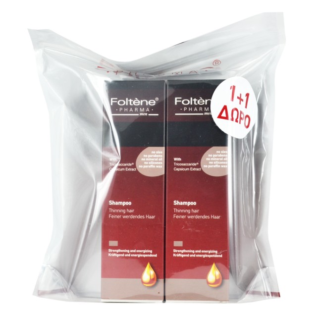 Foltene Sles Free Τhinning Δυναμωτικό Σαμπουάν Για Αντρες 200ml 1+1 Δώρο