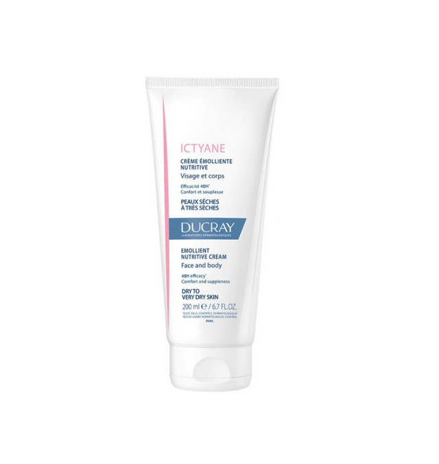 Ducray Ictyane Emollient Nutritive Cream για Πρόσωπο και Σώμα 200ml