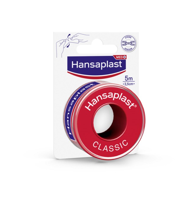 HANSAPLAST Αυτοκόλλητη Επιδεσμική Ταινία Classic 2,5cm x 5m