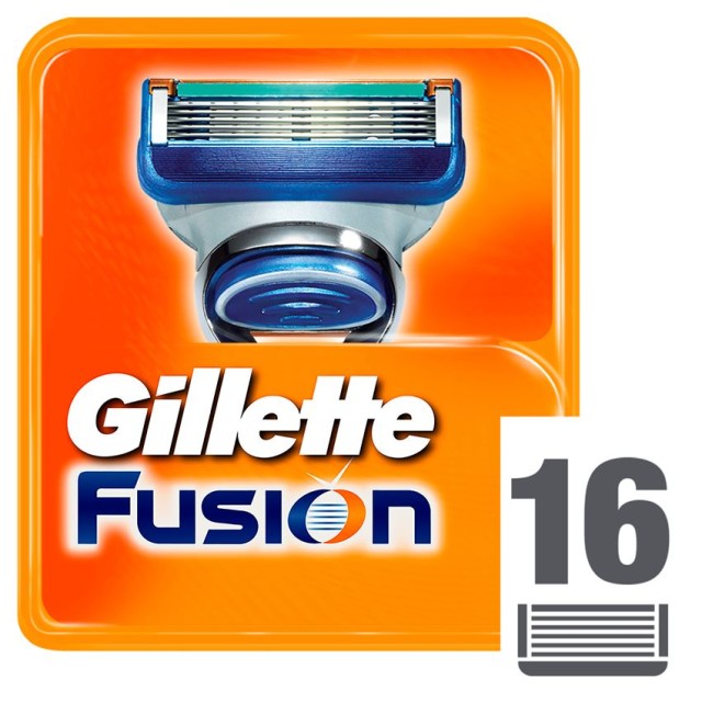 Gillette Fusion Manual Ανταλλακτικά Ξυριστικής Μηχανής 16τμχ.