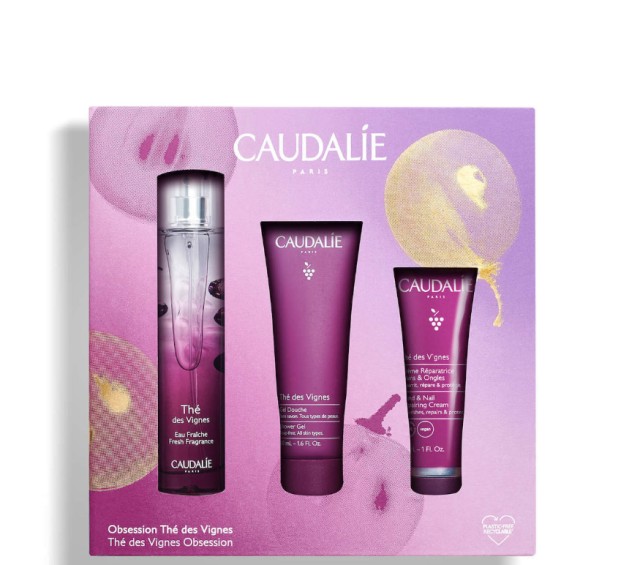 Caudalie Set the des Vignes Obsession The des Vignes Fresh Fragrance 50ml + Δώρο The des Vignes Shower Gel 50ml + The des Vignes Hand & Nail Repair Cream 30ml