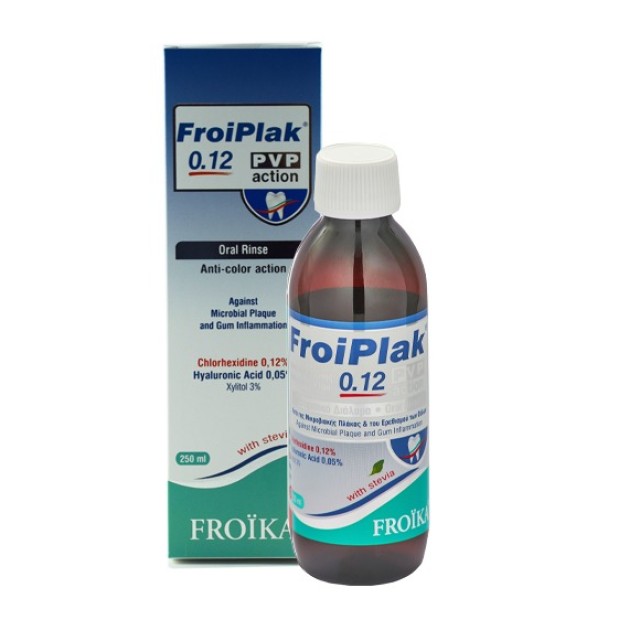 Froika Froiplak 0.12 PVP Action Mouthwash με Στέβια 250ml