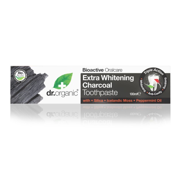 Dr.Organic Bioactive Oralcare Extra Whitening Charcoal Toothpaste 100ml