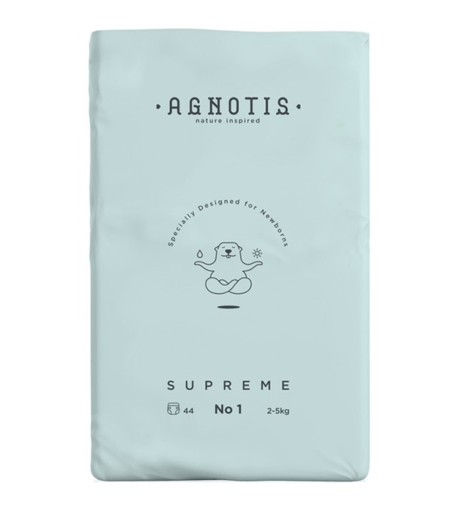 Agnotis Supreme Βρεφικές Πάνες No 1 (2-5 kg) 44τμx