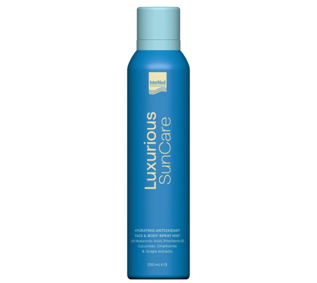 Intermed Luxurious Sun Care Hydrating Antioxidant Face & Body Spray Mist 200ml