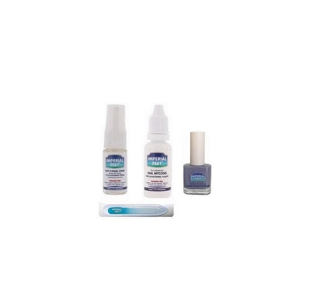 Imperial Feet Set Nail Mycosis Gel Μυκητίασης Νυχιών 20ml + Anti Fungal Αντιμυκητιασικό Spray για Υποδήματα και Κάλτσες 10ml + Fungal Nail Polish Μωβ Βερνίκι Μυκητιασικών Νυχιών 13ml + Δώρο Γυάλινη Λίμα 1τμχ