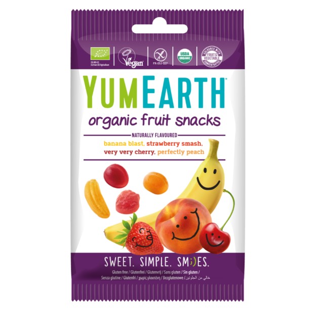 Yumearth Organic Fruit Snacks Βιολογικά Σνακ Φρούτων 50gr